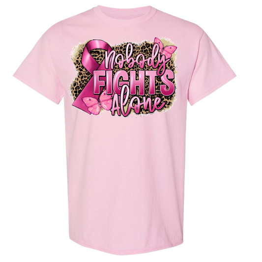 Nobody Fights Alone Support Breast Cancer Awareness