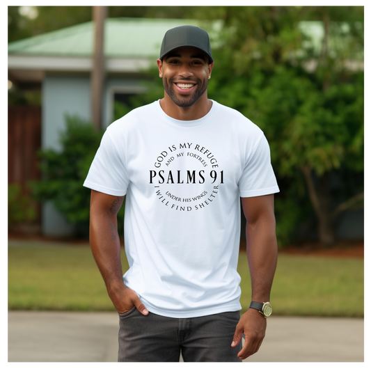 Psalms 91 T-Shirt (Made in the USA🇺🇸)