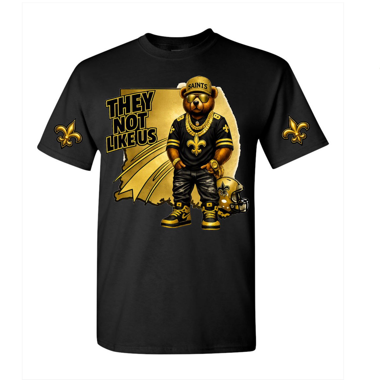 Saints - Bear - They Not Like Us T-shirt