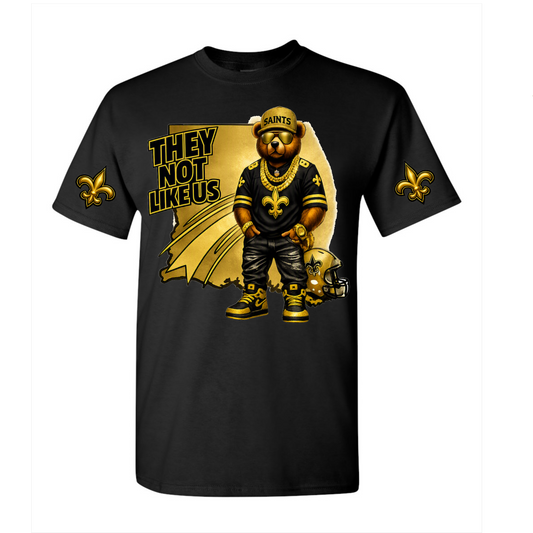 Saints - Bear - They Not Like Us T-shirt