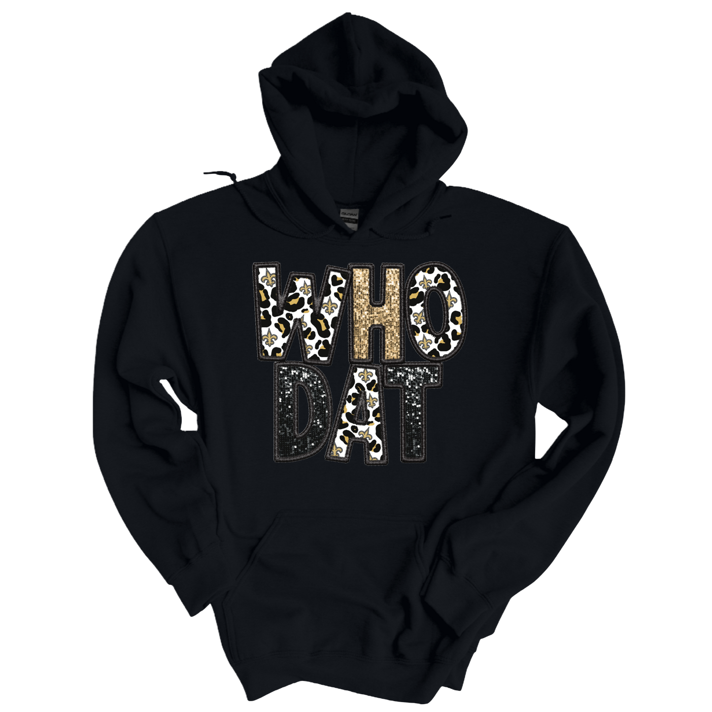 Who Dat Faux Glitter Hoodie