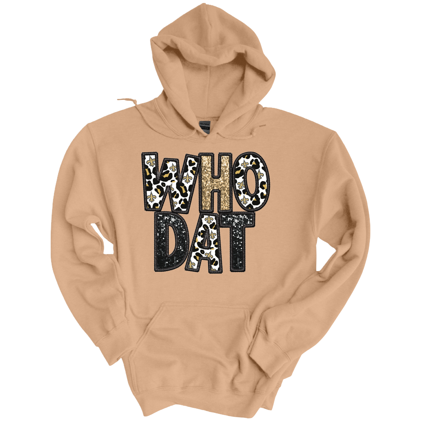 Who Dat Faux Glitter Hoodie