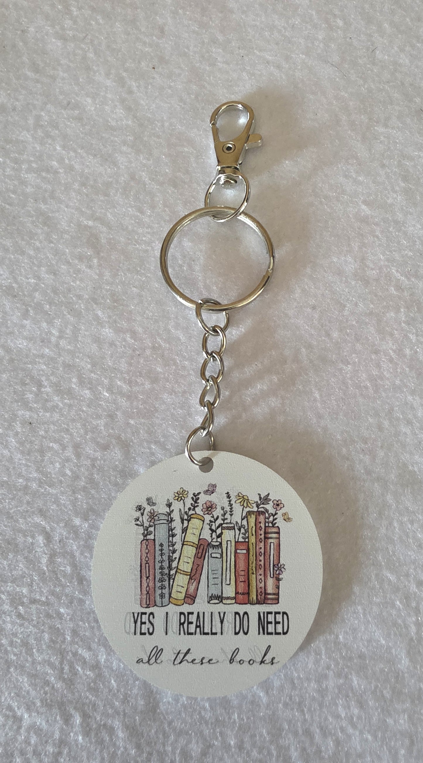 Book Lover Keychain/Purse Charm