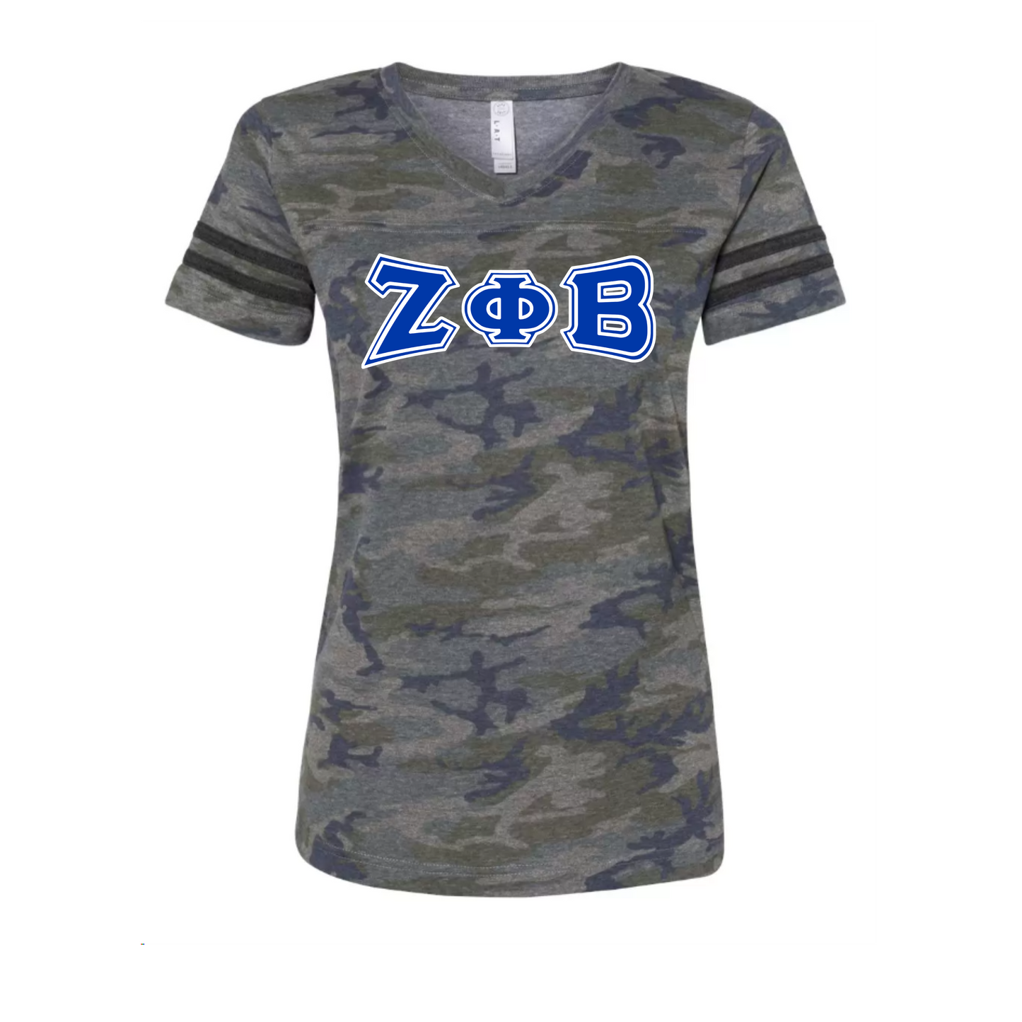 Zeta Phi Beta Camo Football T-shirt