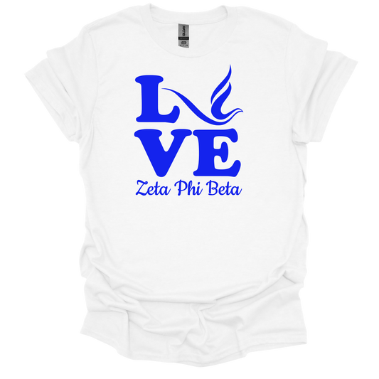 Zeta Phi Beta Dove Love T-shirt