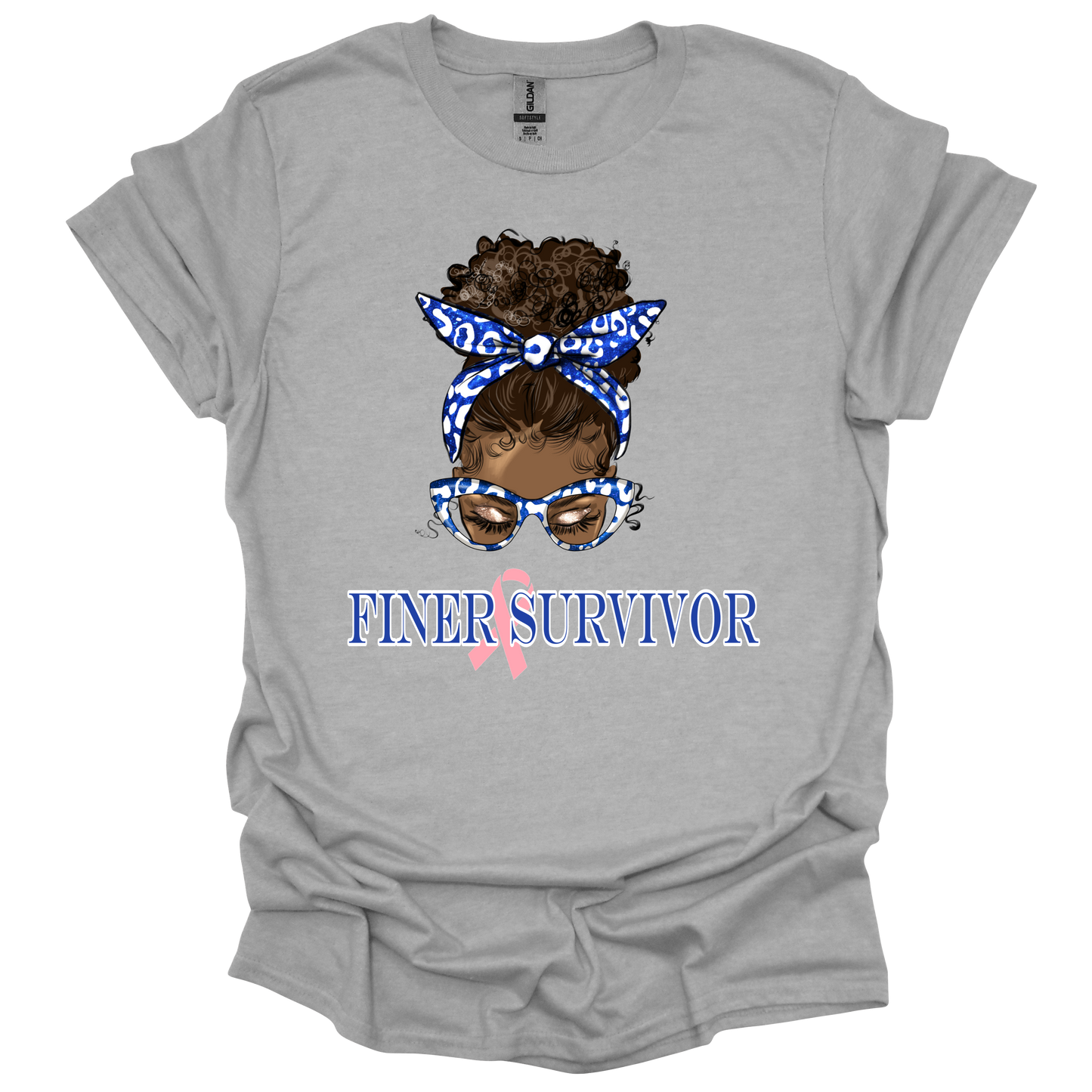 Finer Survivor Messy Bun T-shirt