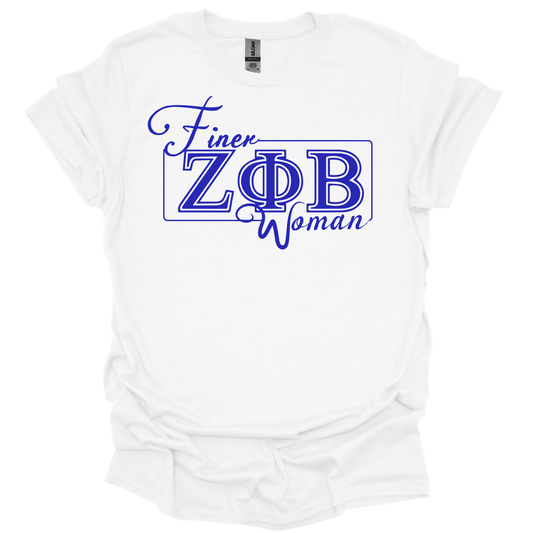 Zeta Phi Beta Finer Woman T-shirt