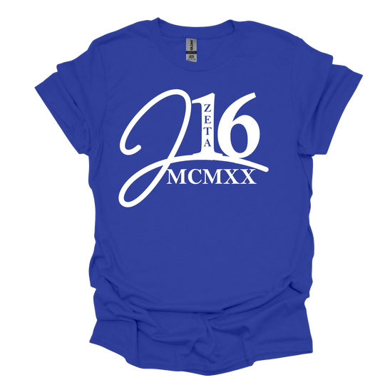 Zeta Phi Beta J16 Roman Numeral Short Sleeve T-Shirt