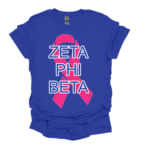 Zeta Phi Beta Pink Ribbon T-shirt