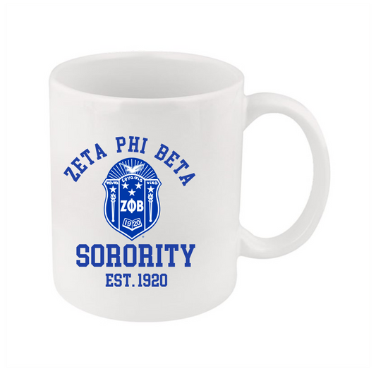 Zeta Phi Beta Shield Mug