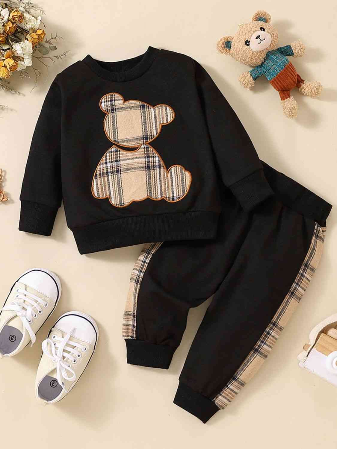 Baby Bear Graphic Sweatshirt and Joggers Set